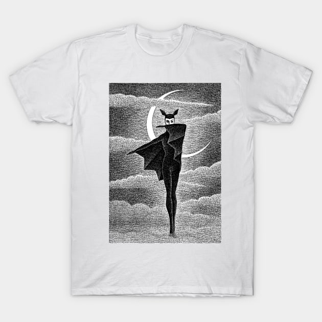 Bat-Girl T-Shirt by Haunted Nonsense